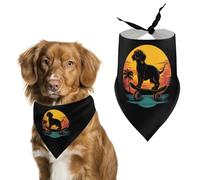 Dachshund Dog Skateboard Printed Dog Bandanas Adjustable Triangle Pet Scarf Washable Puppy Bibs Kerchief