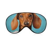 Dachshund Dog Sleeping Mask, Light Blocking Eye Mask, Comfortable and Soft, Eye Cover with Elastic Band, Suitable for Men and Women, Suitable for Travel/Sleeping