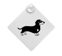 'Dachshund Dog' Suction Cup Car Window Sign (CG00032029)