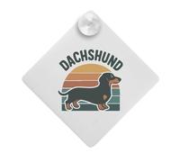 'Dachshund Dog' Suction Cup Car Window Sign (CG00032031)