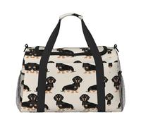 Dachshund Dog Travel Duffel Bag Weekend Bag Weekender Overnight Carry On Hand Bag Workout Sport Hospital
