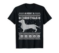 Dachshund Dog Ugly Christmas Sweaters Funny Pet Dog Xmas T-Shirt