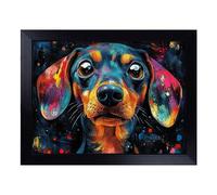 Dachshund Dog Vol.2 | Lap Tray with Padded Cushion, Portable Surface with Bean Bag Base, Perfect Surface for Working, Crafting, TV Eating and Laptop Use