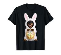 Dachshund Dog Wearing Easter Bunny Funny Cute Costume T-Shirt