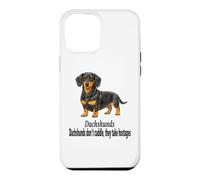 Dachshund Dogs Don't Cuddle They Take Hostages Funny Design Case for iPhone 12 Pro Max