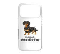 Dachshund Dogs Don't Cuddle They Take Hostages Funny Design Case for iPhone 17 Pro