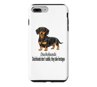 Dachshund Dogs Don't Cuddle They Take Hostages Funny Design Case for iPhone 7 Plus/8 Plus