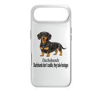 Dachshund Dogs Don't Cuddle They Take Hostages Funny Design Case for iPhone Air