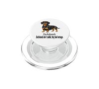 Dachshund Dogs Don't Cuddle They Take Hostages Funny Design PopSockets PopGrip for MagSafe