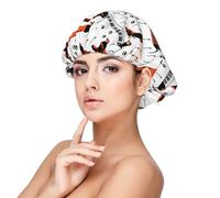 Dachshund Dogs In Form Musical,Adult's Satin Sleeping Cap - Women's Elastic Sleep Bonnet, Adjustable Overnight Hair Cover