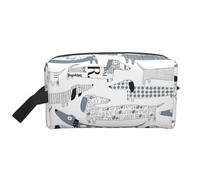 Dachshund DogsLarge Capacity Cosmetic Organizer，Travel Makeup Bag for Women
