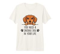 Dachshund Doxie Cute Dogs Puppies Pets Animals Premium T-Shirt