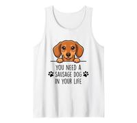Dachshund Doxie Cute Dogs Puppies Pets Animals Tank Top