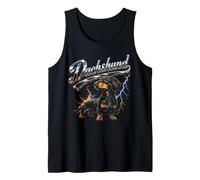 Dachshund Doxie Dog Lover Design Mom Dad Weenie Tank Top