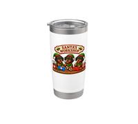 Dachshund Doxie Santa's Workshop Toys Presents North Pole Stainless Steel Insulated Tumbler