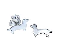 Dachshund Earrings - Sausage Dog .925 Sterling Silver