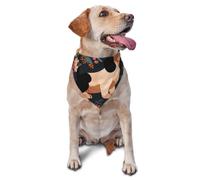 Dachshund Floral Dog Bandana Pet Scarf Accessories for Small Medium Dogs Cats Photo Prop, Triangle Pet Bandanas Adjustable Puppy Bib Washable Dog Kerchief Puppy Neckerchief