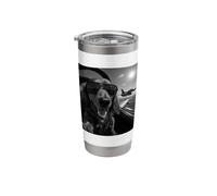 Dachshund Flying High Aviator Style Stainless Steel Insulated Tumbler