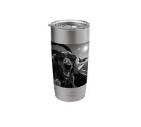 Dachshund Flying High Aviator Style Stainless Steel Insulated Tumbler