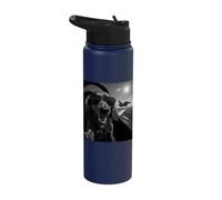 Dachshund Flying High Aviator Style Stainless Steel Insulated Water Bottle
