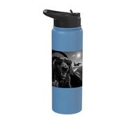 Dachshund Flying High Aviator Style Stainless Steel Insulated Water Bottle