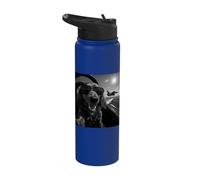 Dachshund Flying High Aviator Style Stainless Steel Insulated Water Bottle