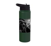 Dachshund Flying High Aviator Style Stainless Steel Insulated Water Bottle