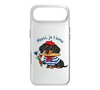 Dachshund French Dog Merci Je T'aime Paris Case for iPhone Air