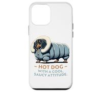 Dachshund Funny Hot Dog Cool Saucy Attitude Wiener Dog Case for iPhone 12 mini