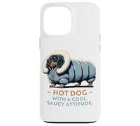 Dachshund Funny Hot Dog Cool Saucy Attitude Wiener Dog Case for iPhone 13 Pro Max