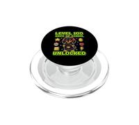 Dachshund Gaming 100 Days School Headset Pixel Cool PopSockets PopGrip for MagSafe