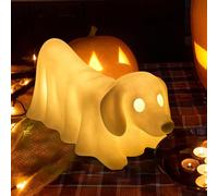 Dachshund Ghost Lamp,French Bulldog Halloween Glowing Ghost Dog Figurines,2025 Creative Cute Halloween Decor Statues Nightlight for Dog Lovers,Fans of Quirky Decor (Dachshund)