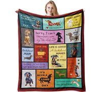 Dachshund Gifts, Dachshund Gifts for Women Men Adults Kids, Sausage Dog Gifts for Women, Dachshund Ornament, Dachshund Lover Gifts, Dachshund Gifts for Dachshund Lovers, Dachshund Blanket 150x130CM