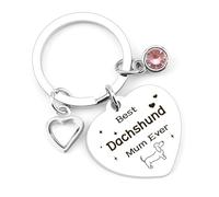 Dachshund Gifts for Women Girl Puppy Themed Lovers Keychain Birthday Christmas Mother's Day Animal Lovers Gifts for Bestie Friend Daughter Wife Sister Girlfriend Dog Mums Owners Cute Accessories