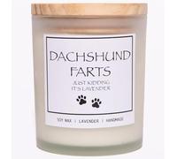 Dachshund Gifts, Sausage Dog Gifts, Dachshund Ornament, Dog Farts Candle, Pet Friendly Lavender Scented Candle, Natural Soy Wax & Natural Essential Oils