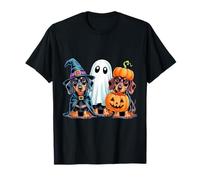 Dachshund Halloween Funny Wiener Dog Pumpkin Weenie Witch T-Shirt