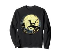 Dachshund Halloween Spooky Moon Tee Dog Lover Dachshund Dad Sweatshirt