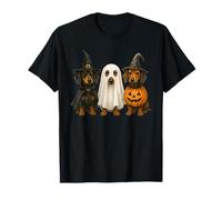 Dachshund Halloween Wiener Dog Pumpkin Weenie Witch Ghost T-Shirt