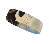 Dachshund Hot Air Balloon Headband Moisture Wicking, Breathable Athletic Sweat Bands for Outdoor Sports, Mens Woman Running Hair Bands for Basketball, Tennis, Baseball, Soccer