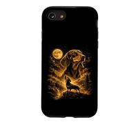 Dachshund Howling To The Moon Forest Mountain Scene Case for iPhone SE (2020) / 7/8