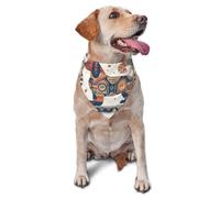 Dachshund In The Style Of Printed Graphic Pet Triangle Scarf For Dogs & Cats, Adjustable Cute Pet Bandana For & Photo Shoots