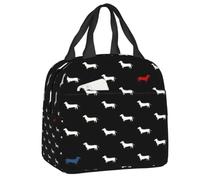Dachshund Insulated Lunch Bag for Women Leakproof Badger Sausage the Wiener Dog Thermal Cooler Lunch Tote Kids School Children