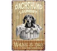 Dachshund Jigsaw Puzzles 500 Pieces for Adults - Dachshund Laundry Wash & Dry All Fur Varieties Wooden Puzzles for Adults and Family Home Decoration Family Entertainment Leisure Fun Interactive