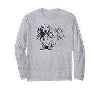 Dachshund “Let’s Go!” Design - Happy Doxie Design Long Sleeve T-Shirt