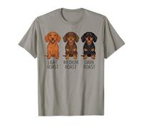 Dachshund Light Medium Dark Roast Wiener Dog Weenie Doxie T-Shirt