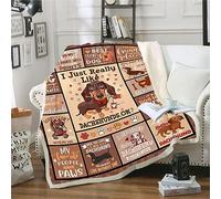 Dachshund Lovers' Soft Throw Blanket, Cute Weiner Dog Design, 60'x50'