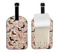 Dachshund Luggage Tags Id Leather Travel Bag Labels Checked Baggage Tagstravel Identifier for Luggage