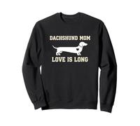 Dachshund Mom Love Is Long Weiner Dog Lover Sweatshirt