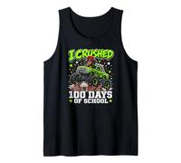 Dachshund Monster Truck 100 Days School Boys Wild Tank Top