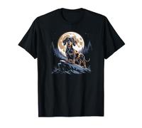 Dachshund Moon Dog Lover Nighttime Scenery T-Shirt